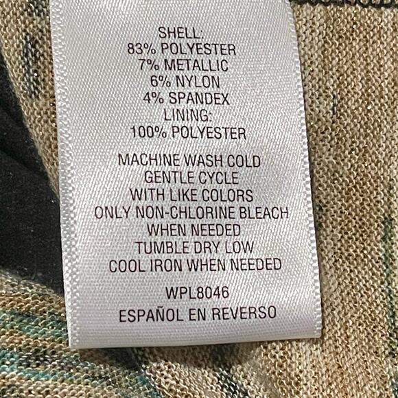 2 Different JM Collection Pullover Tops Womens Sz L Multicolor + Glitter R8A33 - Picture 12 of 16